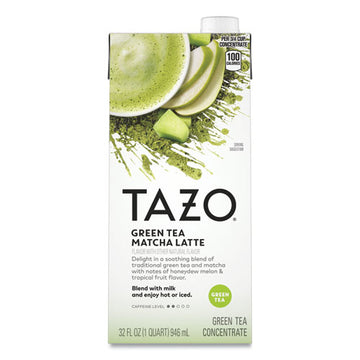 Tazo® Tea Concentrate, Green Tea Matcha Latte, 32 Oz Tetra Pak, 6-carton freeshipping - TVN Wholesale